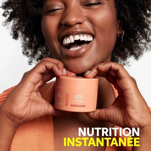 Asfasfq-Invigo Nutri Enrich Masque Cheveux Nourrissant Anti-Frisottis - Pour Cheveux Secs Et Abîmés - Acide Oléique, Baies De Goji (500ml)