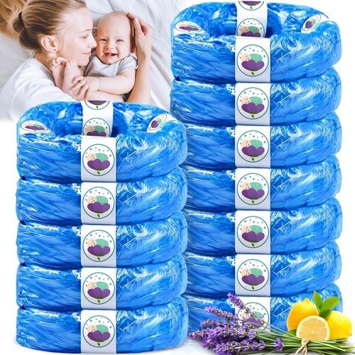 Lot De 12 Recharges Poubelle À Couche 4,5m Compatibles Avec Tommee Tippee Twist & Click, Sangenic Tec, Simplee ¿ Anti-Odeur, Sans Bpa, Sac Poubelle Couche Écologique