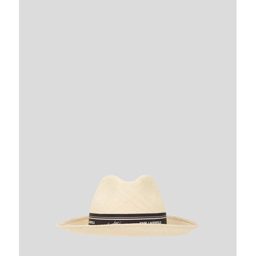 Karl Lagerfeld - Chapeau Panama Kl X Borsalino, Woman, Beige, Size: S