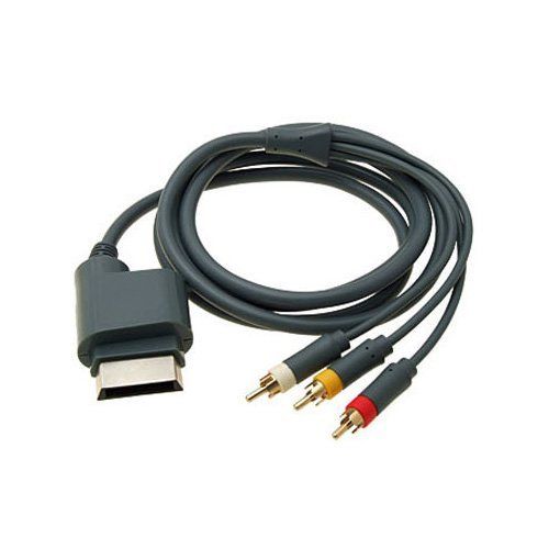 KAL-Rca Av Audio Vidéo Câble Compatible Avec Microsoft Xbox 360 Console Jeux Vidéo