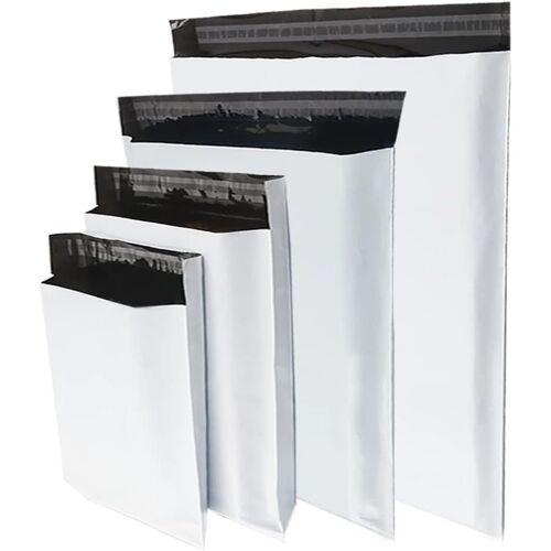 Jexnovashop-Enveloppe Sac Plastique Expedition Blanches Opaques Mixte 100 Pièces A3/A4/B4/C5 Nouveau Matériel Emballage Colis Vetement Vinted Sacs D'expédition Courrier Enveloppes Expéditeurs