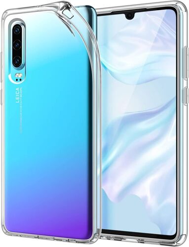 ELVORIX-Coque pour Huawei P30, Matériel TPU Premium, Anti-Choc (HD Clair)