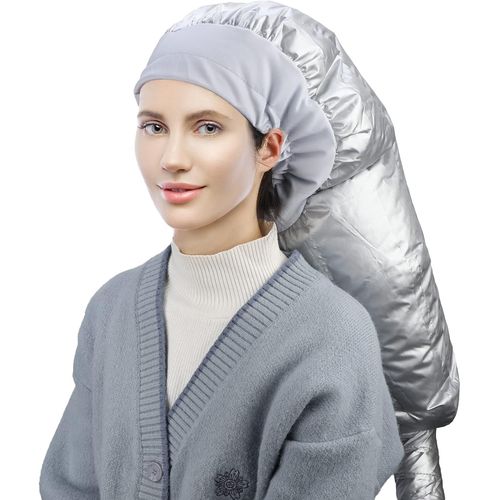 Bonnet de Sèche-cheveux Casque, Casques Chauffants pour Femmes Beauté des Cheveux Longs et Bouclés, Sèche de Capot pour le Style de Séchage Curling Conditionnant en Profondeur, Or