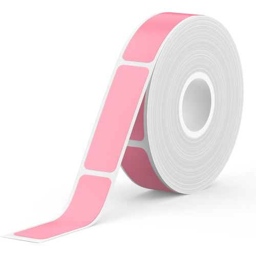 Kalanka-Katasymbol E10/E11/E16 Étiquettes Autocollantes Thermiques Étendues | 12 Mm X 40 Mm | 170 Pièces/Rouleau | Noir Sur Rose