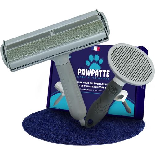 Jgd-Brosse Anti Poils Animaux Chien Chat, Pawpatte Pack 2, Ramasse Cheuveux, Brosse Toilettage, Chaton, Réutilisables Pour Canapé, Lit, Tapis, Voiture, Poils Morts, Arbre À Chat