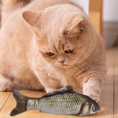 Jouets Simulés En Forme De Poisson, Jouets Créatifs, Fournitures Pour Animaux De Compagnie, Jouets À Mâcher Pour Chat, Jouets D'intérieur Pour Chat 4 Pièces