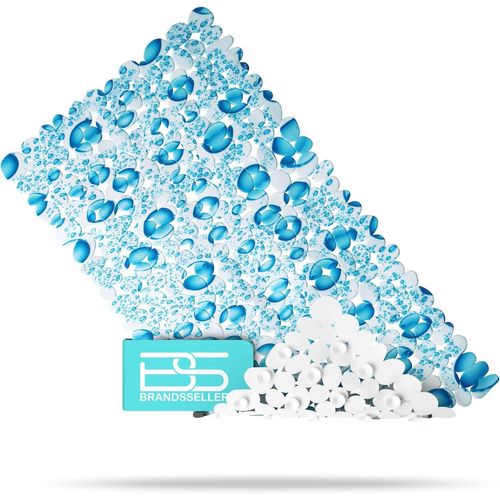 TIANYI-Tapis antidérapant Baignoire 70x36 cm ¿ en PVC avec ventouses, Lavable à 30°C, antibactérien et résistant à la moisissure ¿ Tapis de Bain sécurisé et hygiénique ¿ Motif : Gouttes