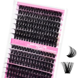 Sept-Faux Cils Extension Cils 0.07 D Cornée 12-18mm 80d+100d Individuels Cils Cluster Diy Volume Russe Cils Réutilisables 