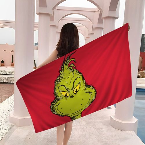 Serviette De Plage Imprimée En Microcarence,Absorbante Et Douce,Pour L'escalade,Le Yoga,La Natation,La Course À Pied -Z7-Polyester 50x100cm
