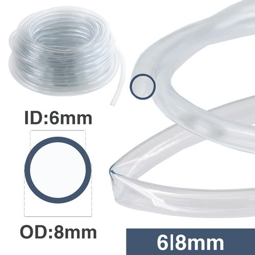 Tuyau d'arrosage de jardin en PVC Transparent de 1 à 150 mètres ID-2 3 5 6 8 9 10 12 14 16 18 20 22 25MM,pompe à eau pour tuyau d'égouttage domestique -6l8mm-10 meters