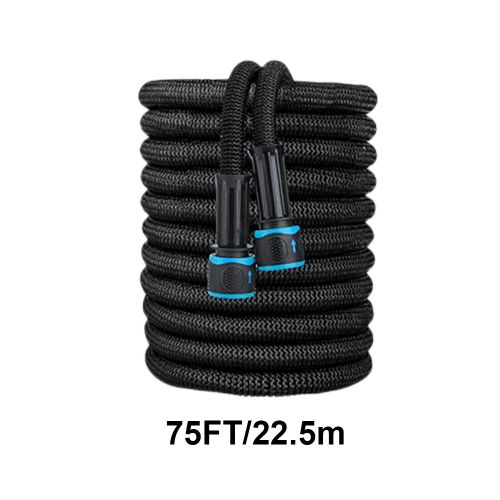 Tuyau d'arrosage flexible extensible,odorà eau,pulvérisateur de jardin,arrosage de jardinage,outils d'irrigation,lavage de voiture,25 pieds-200 pieds -Noir 75FT