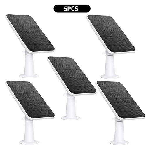 Panneaux Solaires Muraux De 4w Avec Câble D'alimentation,Montage Mural Pour Walald Fycam 2/2 Pro/2c/2c Pro/E - Type 5pcs