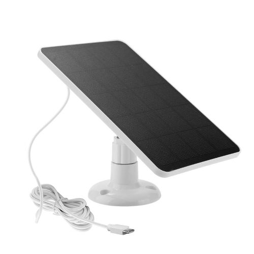 Panneau Solaire 10w 5v,Port Micro Usb Et Usb-C,Câble De Charge Pour Caméra De Sécurité Pour Eufycam 3c/2c/2 Pro - Type Type C Port #A