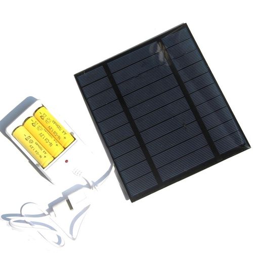 Chargeur D'alimentation Mobile Pour Panneau Solaire,Chargeur De Batterie Aa/Aaa - Type 2.5w 5v-Aa-Aaa