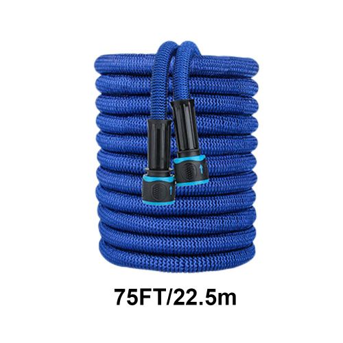 Tuyau d'arrosage flexible extensible,odorà eau,pulvérisateur de jardin,arrosage de jardinage,outils d'irrigation,lavage de voiture,25 pieds-200 pieds -Blue 75FT