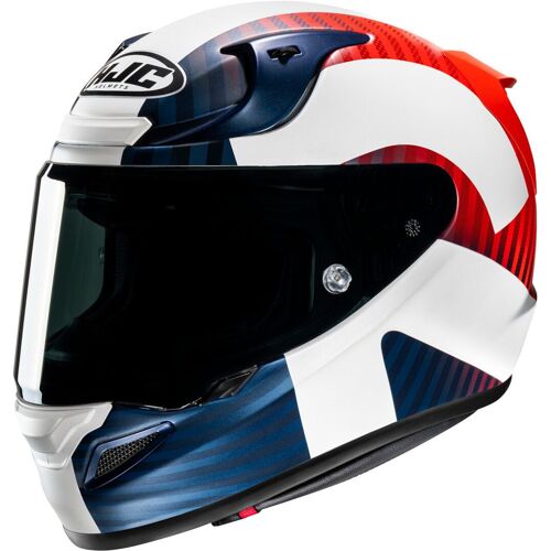 Hjc Rpha 12 Ottin Casque, Blanc-Rouge-Bleu, Taille L Pour Hommes