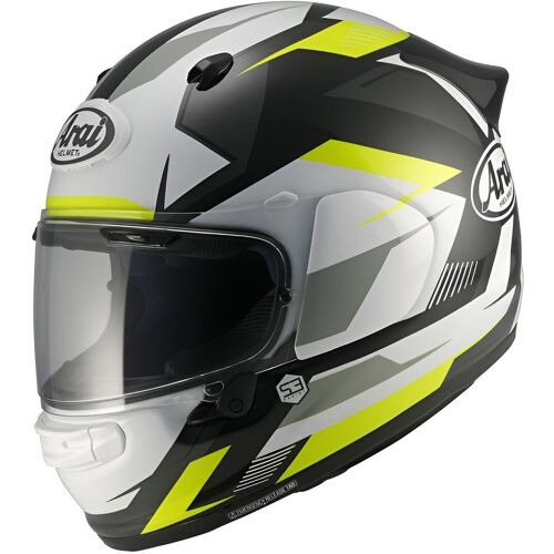 Arai Quantic Supra Casque, Noir-Blanc-Jaune, Taille L Pour Hommes
