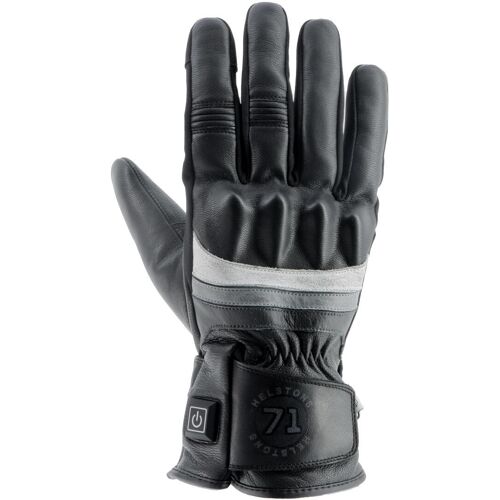 Helstons Bora Gants De Moto Chauffants, Noir-Gris-Blanc, Taille 4xl Pour Hommes
