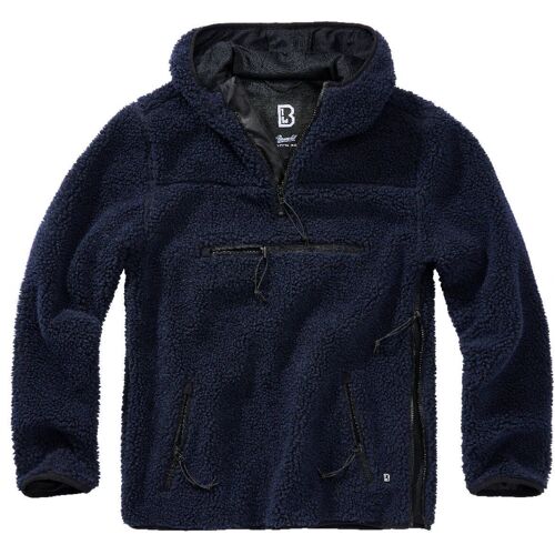 Brandit Teddyfleece Worker Pullover, Bleu, Taille 4xl Pour Hommes