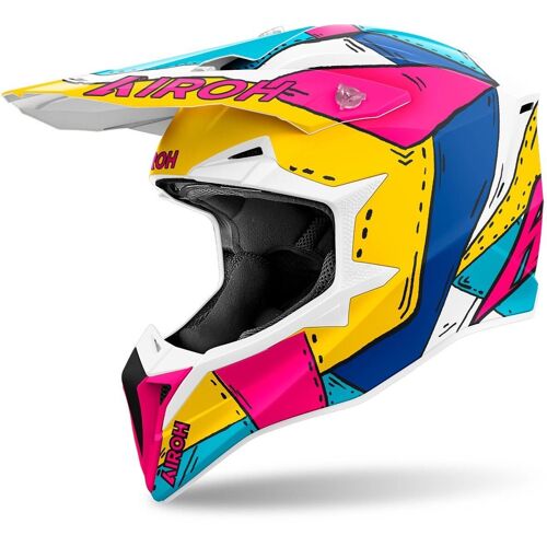 Airoh Wraaap Paint Casque De Motocross, Multicolore, Taille Xs Pour Hommes
