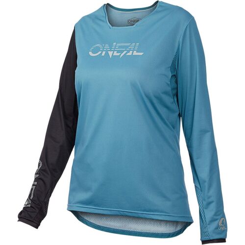 Oneal Element Fr Hybrid Maillot De Vélo Pour Dames, Noir-Bleu, Taille Xl Pour Femmes