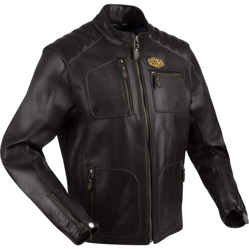 Segura Lewis Blouson En Cuir De Moto, Brun, Taille L Pour Hommes