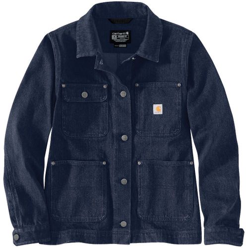Carhartt Relaxed Fit Denim Veste Femme, Bleu, Taille L Pour Femmes