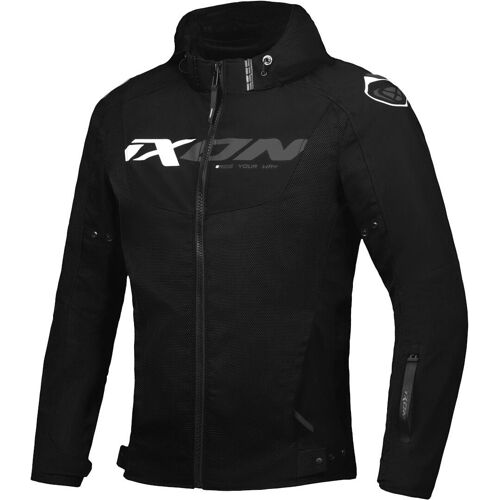 Ixon Fierce Veste Textile De Moto, Noir-Gris-Blanc, Taille S Pour Hommes