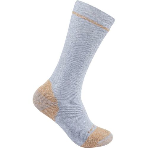 Carhartt Cotton Blend Steel Toe Boot Socken (Pack De 2), Gris, Taille M L Pour Hommes
