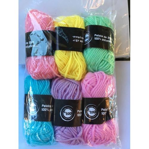6 Mini Pelotes De Laine