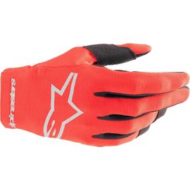 Alpinestars Radar Gants De Motocross, Rouge-Argent, Taille S Pour Hommes