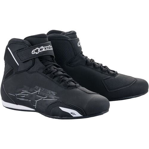 Alpinestars Sektor Chaussures De Moto, Noir-Blanc, Taille 45 Pour Hommes