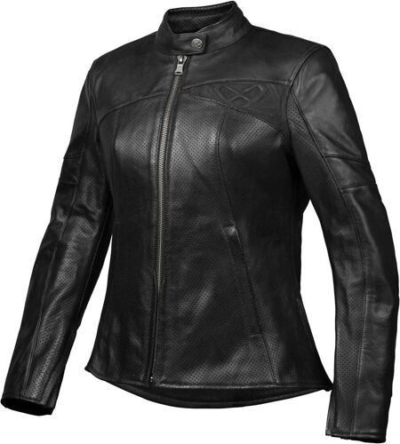 Ixon Cranky Air Veste En Cuir De Moto Perforée Pour Dames, Noir, Taille L Pour Femmes