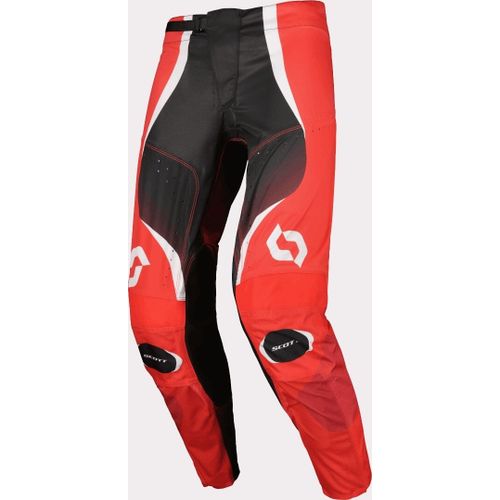 Scott Podium Pro Fast Red Pantalons De Motocross, Noir-Rouge, Taille 28 Pour Hommes