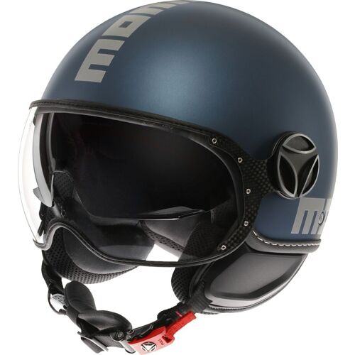 Momo Fgtr Evo Mono Casque Jet, Bleu, Taille L Pour Hommes