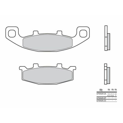 Brembo S.P.A. Plaquettes De Frein Route Métal Fritté - 07ka09sa