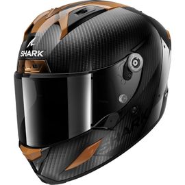 Shark Aeron Carbon Skin Casque, Charbon-Bronze, Taille M Pour Hommes