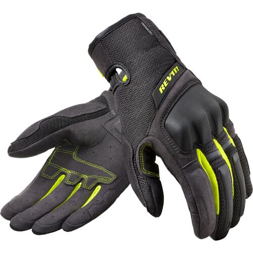 Revit Volcano Gants De Moto De Dames, Noir-Jaune, Taille L Pour Femmes