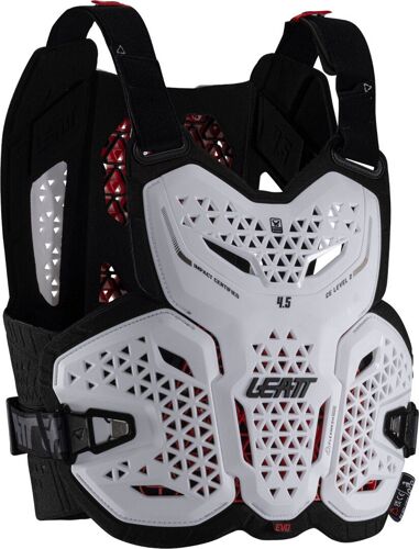 Leatt 4.5 Evo Plastron, Blanc, Taille 2xl Pour Hommes