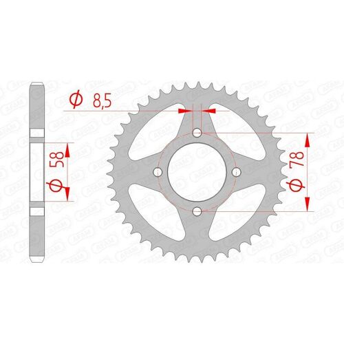 Afam Couronne Acier Standard 14201 - 428