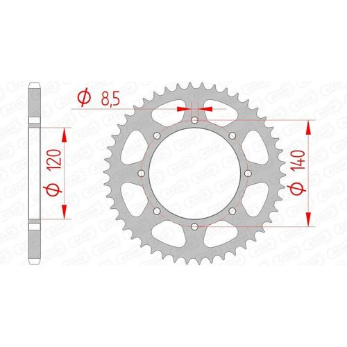 Afam Couronne Acier Standard 16600 - 520