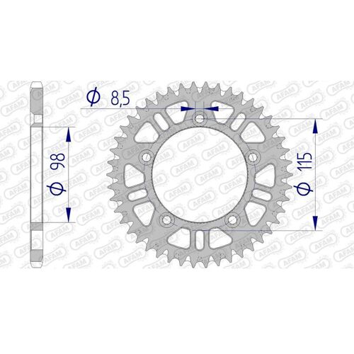 Afam Couronne Aluminium Ultra-Light Anti-Boue 72101 - 420
