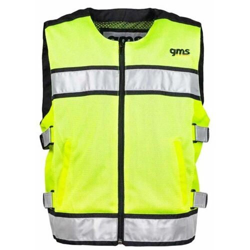 Gms Premium Evo Gilet D¿Avertissement, Jaune, Taille Xl Pour Hommes
