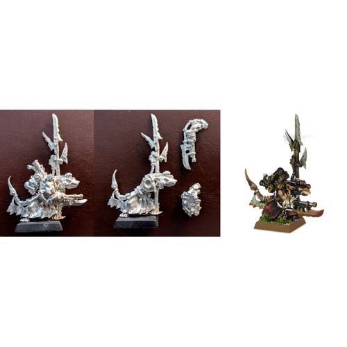 Lot 2 Figurines Skaven Warlock Metal | Warhammer Fantasy V6