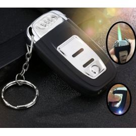 3-En-1 : Briquet + Porte-Clés + Lampe De Poche Forme Plip Clé Télécommande Audi -