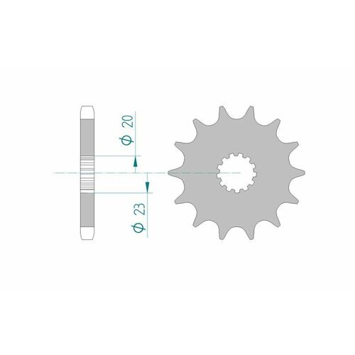 Afam Pignon Acier Standard 22403 - 530