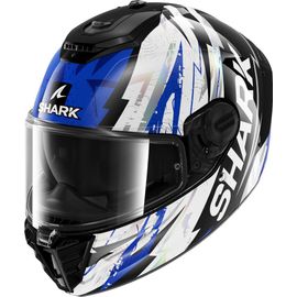 Shark Spartan Rs Hibolt Casque, Noir-Blanc-Bleu, Taille L Pour Hommes