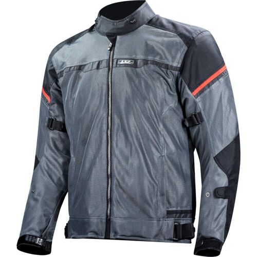 Ls2 Riva Veste Textile De Moto Imperméable, Noir-Gris-Rouge, Taille 5xl Pour Hommes