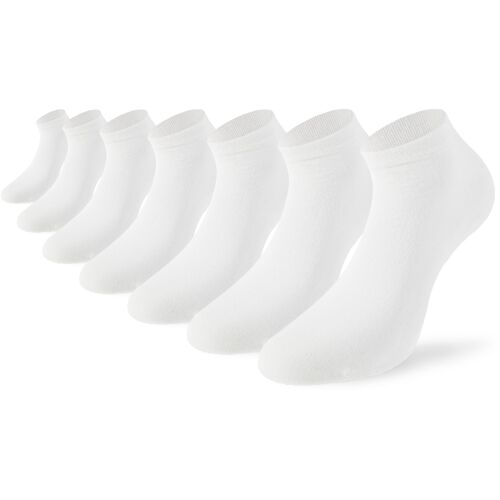 Lenz Duos Sneaker 1¿7 Chaussettes, Blanc, Taille 39 - 42 Pour Hommes