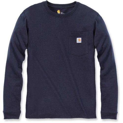 Carhartt Workwear Pocket Chemise À Manches Longues Femmes, Bleu, Taille L